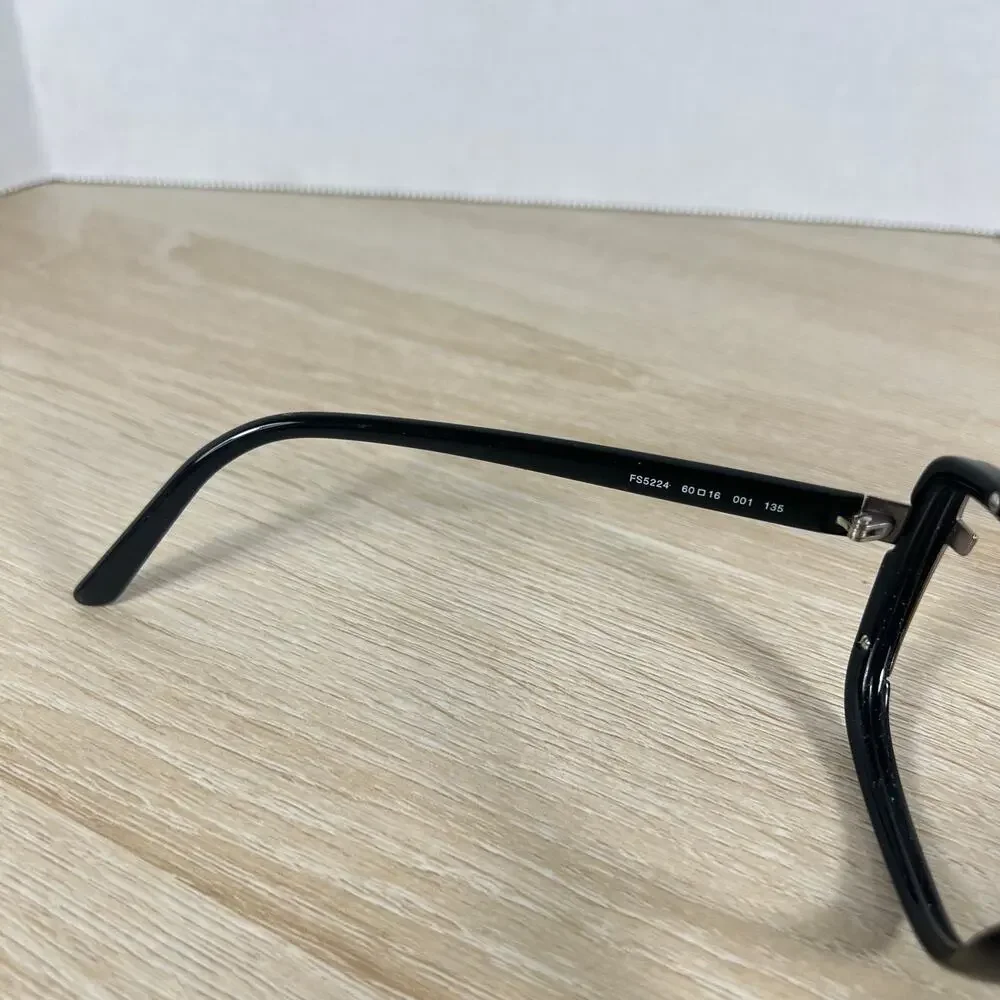 Fendi FS5224 001 Sunglasses Frames Only Black 60-16-135 Italy
